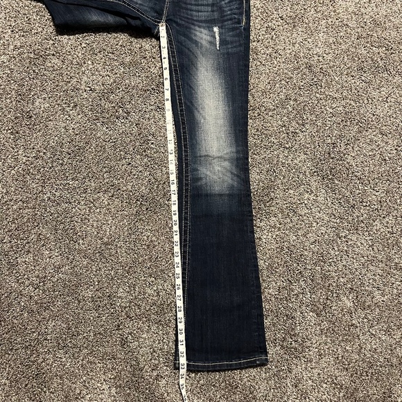 NEW LISTING: Miss Me Jeans, Women size 26, Mid rise boot cut, dark blue - Picture 5 of 16